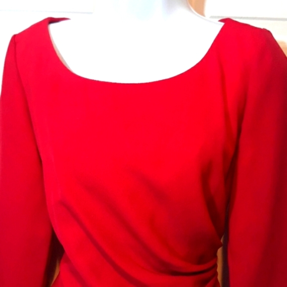 Moda Int'l red dress GORGEOUS FOR HOLIDAYS!! - Picture 2 of 10